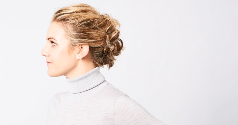 elegant updo hairstyle